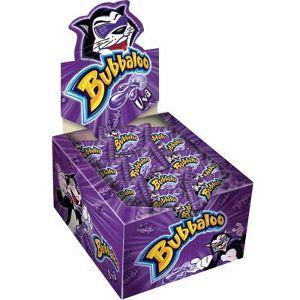 Chiclete Bubbaloo uva display 60x1