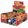 Chiclete Buzzy figurinhas Hot Wheels display 100x1