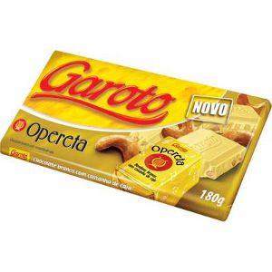 Chocolate branco Garoto 90g.