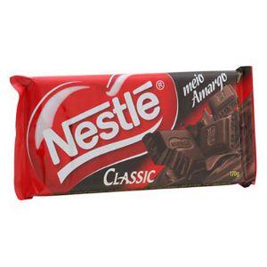 Chocolate Nestlé Classic meio amargo 90g.