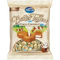 Bala butter toffee coco Arcor 500g