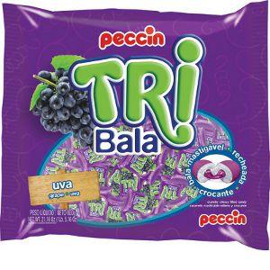 Bala Peccin Tri recheada uva 600g.