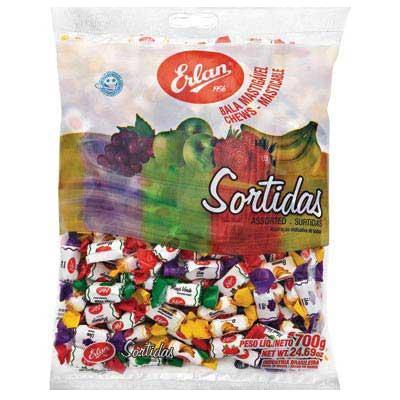 Balas macias sortidas Erlan 700g.