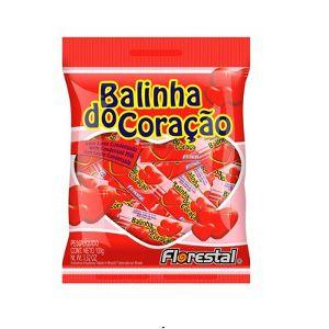 Balinha do coração sabor morango Florestal 700g.