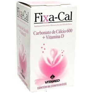 Fixa Cal (Carbonato de Cálcio 600 + Vitamina D) Vitamed 