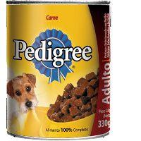 Ração patê Pedigree carne ao molho lata 290 gr.