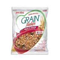 Granola grain flakes Jasmine maçã e canela 300g.