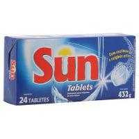 Detergente para máquina lava louças tablete Sun 143g.