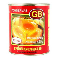 Pêssego em calda GB  800g.