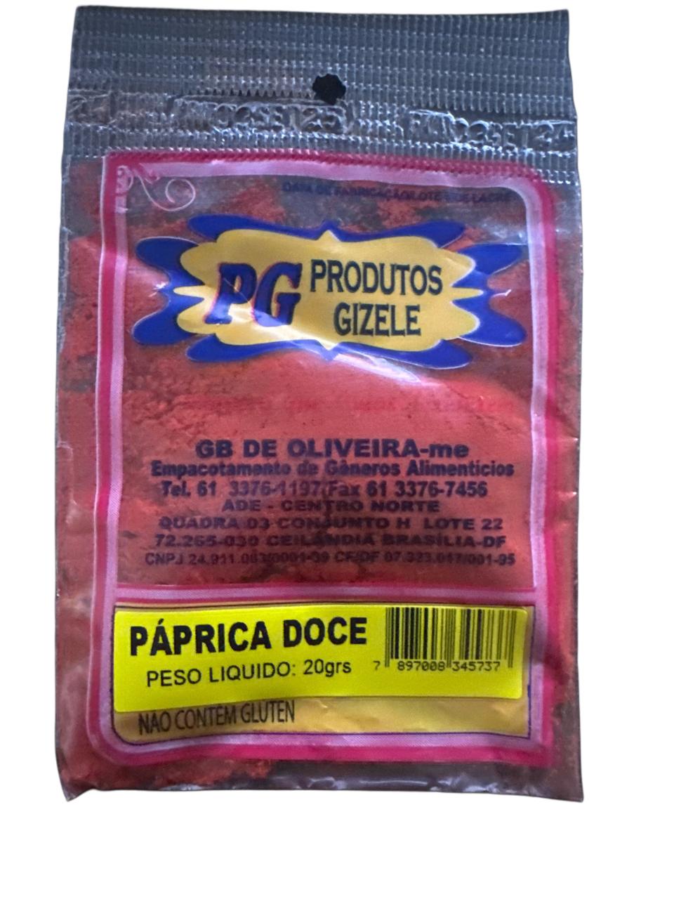 Páprica doce Gizele 20g