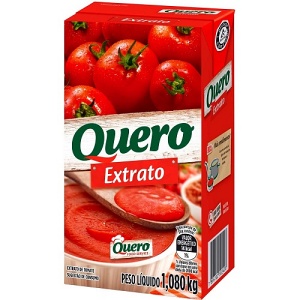 Extrato de tomate Quero tetra pak 1,08kg Extrato de tomate Quero tetra pak 1,08kg