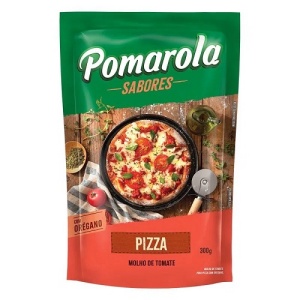 Molho de tomate sabor pizza Pomarola sachê 300g