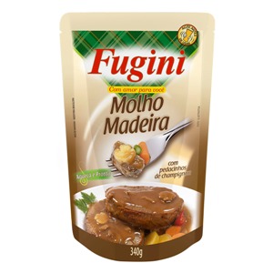 Molho madeira sachê Fugini 340g.