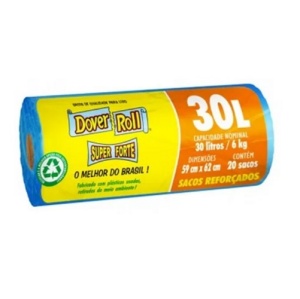 Saco para lixo Dover Roll Super Forte 30lts./6kg. (20 unidades)