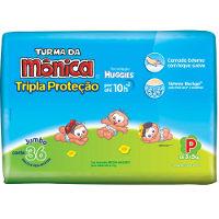 Fralda Huggies Turma da Mônica tripla proteção  P 36x1