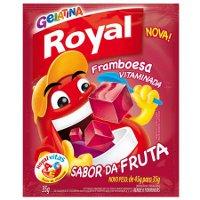 Gelatina Royal tradicional framboesa 35g.