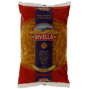 Massa fusilli italiana grano duro Divella 500g Massa fusilli italiana grano duro Divella 500g