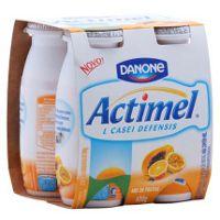 Leite fermentado Danone Actimel mix de frutas (pack c/ 4 unid.) 400g.