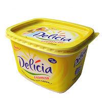 Margarina cremosa sem sal Delícia 500g.