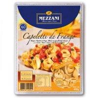 Massa fresca Capeletti recheio de frango Mezzani 400g.