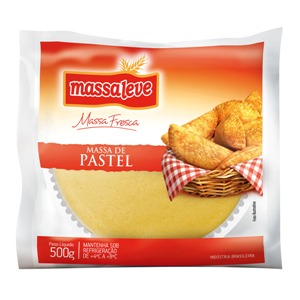 Massa fresca de pastel discão Massa Leve (grande)  500 gr.