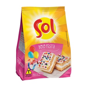 Mistura para bolo de festa Sol 400g.
