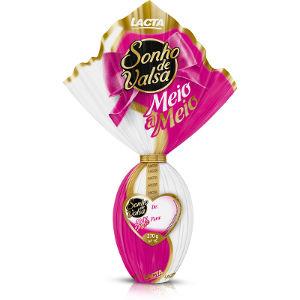 Ovo de Páscoa Lacta Sonho de Valsa meio a meio n.15 270g.