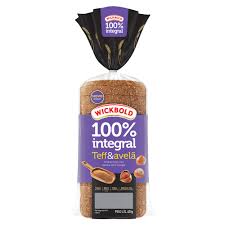 Pão 100% integral Teff e avelã Wickbold  400g