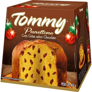 Panettone gotas de chocolate Tommy 400g