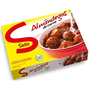 Almôndega de carne congelada bovina Sadia 500g.