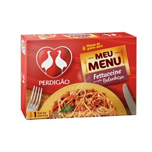 Fettucine ao molho bolonhesa Meu Menu Perdigão 350g.