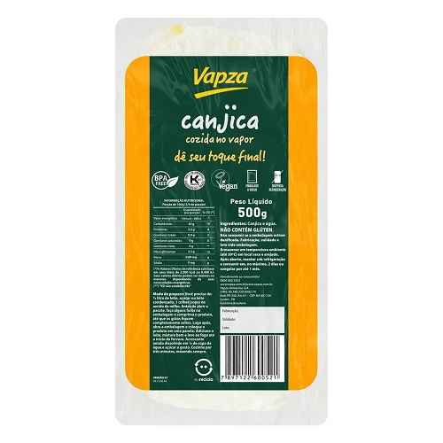 Canjica cozida a vapor a vácuo Vapza 500g