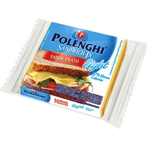 Queijo Polenghi sandwich prato light 144g.