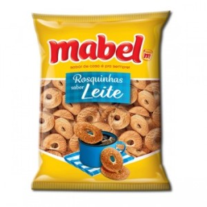 Biscoito rosquinhas de leite Mabel 800gr Biscoito rosquinhas de leite Mabel 800gr