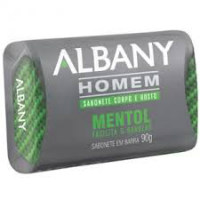 Sabonete masculino mentol Albany 90g.