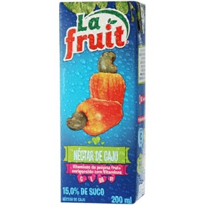 Suco pronto de caju La Fruit 200ml.