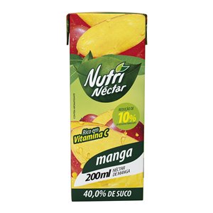 Suco pronto de manga Nutri Néctar 200ml.