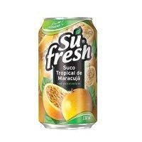 Suco pronto de maracujá Sufresh lata 330ml.