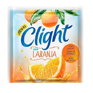 Refresco em pó Clight laranja 8g.