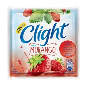 Refresco em pó  Clight morango 8g.