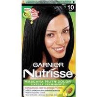 Tinta para cabelo Garnier Nutrisse preto numero 10