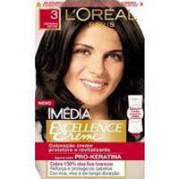 Tinta para cabelo Loreal Imédia  castanho  escuro numero 3
