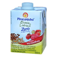 Bebidas láctea quinoa e linhaça frutas vermelhas Zero Piracanjuba 500ml. 