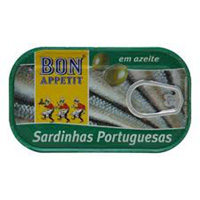 Sardinha Portuguesa Em Azeite Bon Appetit Lata 120 g 