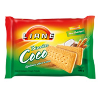 Biscoito de coco sem lactose Liane 400g