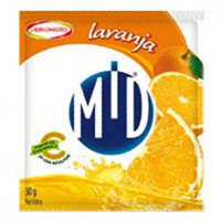 Refresco em pó sabor laranja Mid Ajinomoto 30g