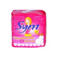Absorvente Girl suave com abas Sym 8x1