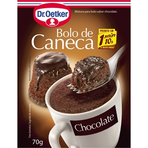 Bolo de caneca chocolate  Dr. Oetker