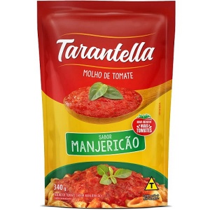 Molho de tomate Tarantella sabor manjericão sachê 340g. 