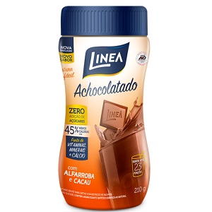 Achocolatado em pó zero açucar com alfarroba e cacau Línea sucralose Linea 210g